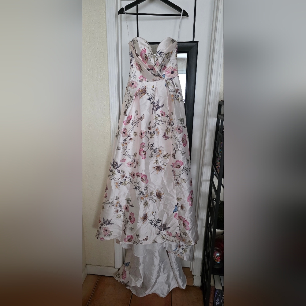 Elegant White Satin Dress